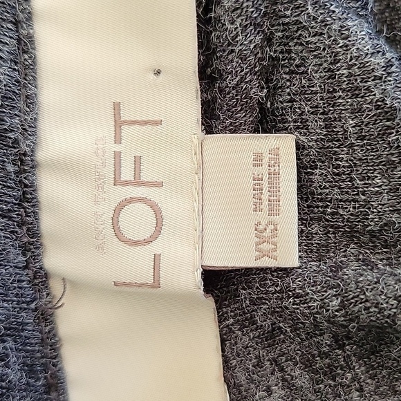 LOFT Ann Taylor XXS black/grey long sleeve dress - Picture 4 of 5